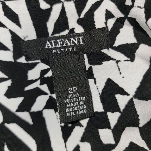 Alfani Womens Petite Abstract Print Sleeveless Dress Size 2P - Picture 3 of 4